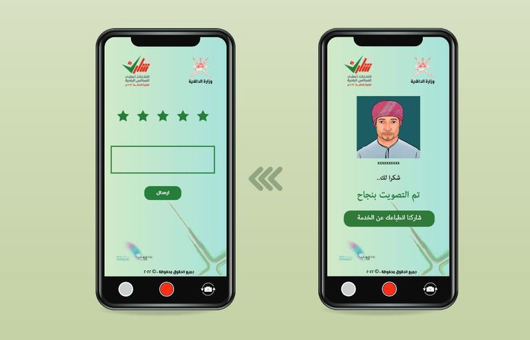 انتخابات سلطنة عمان عبر الهواتف الذكية