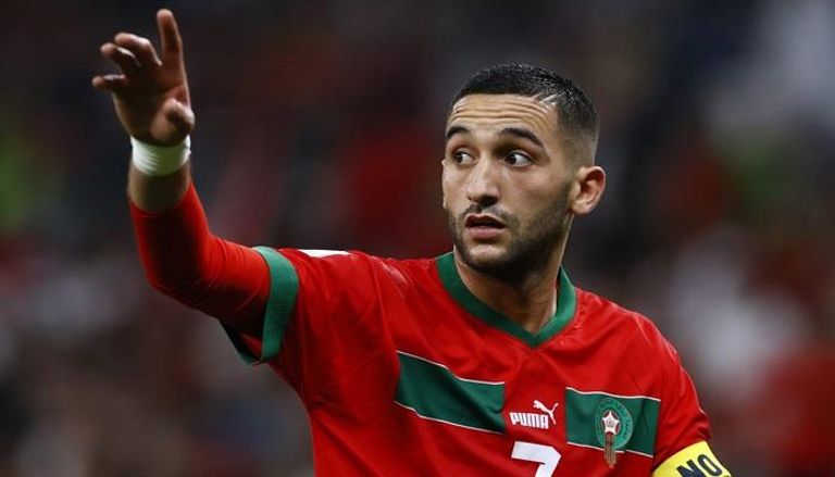 حكيم زياش نجم منتخب المغرب في كأس العالم 2022
