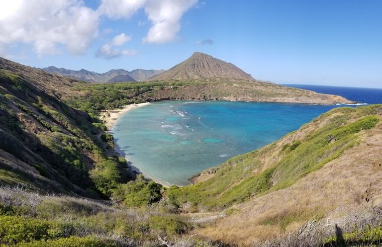 Hanauma Bay Nature Preserve is one of the tourist spots in Hawaii