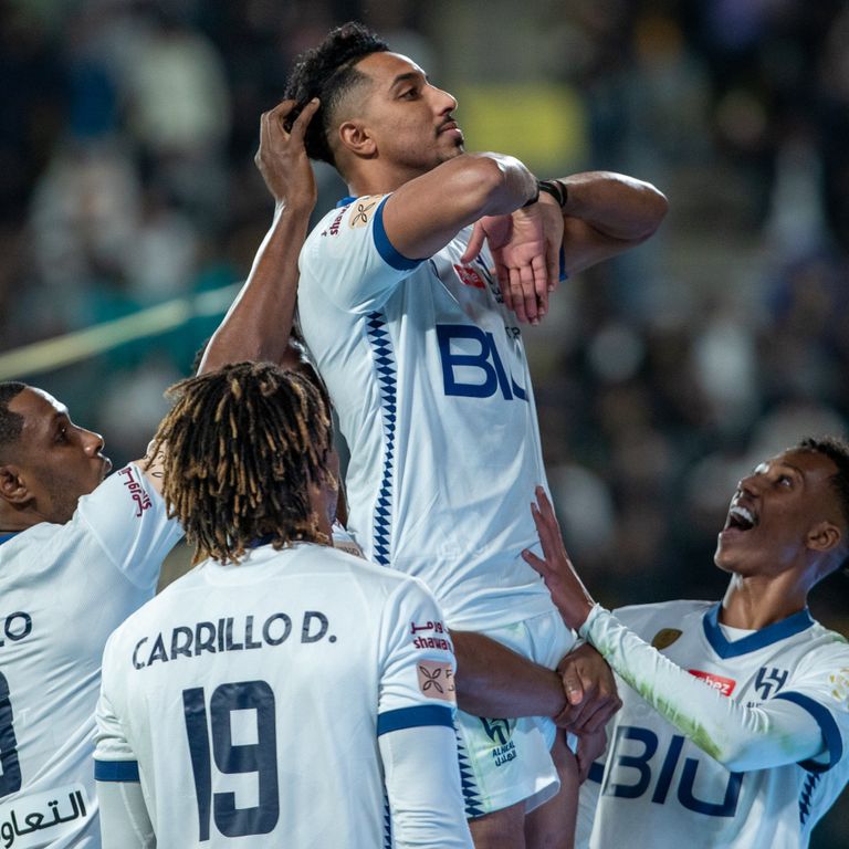 جانب من مباراة النصر والهلال