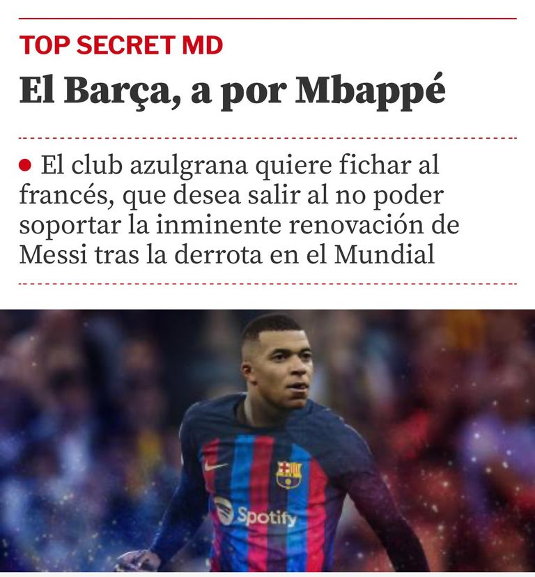 موندو ديبورتيفو كيليان مبابي وليونيل ميسي