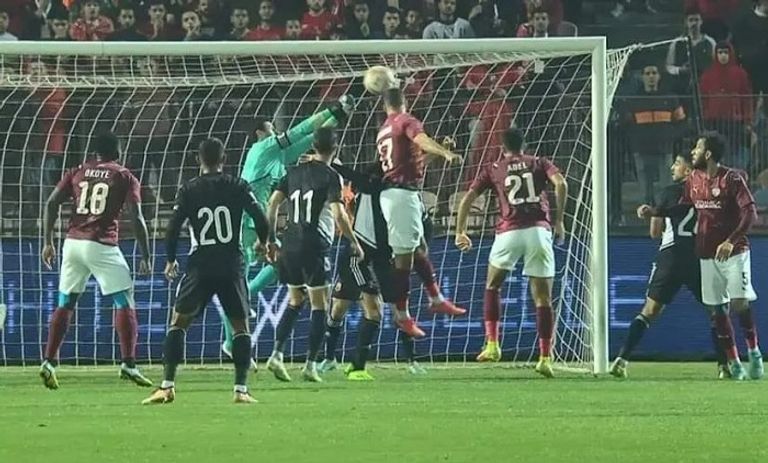 من مباراة الأهلي وسيراميكا كليوباترا