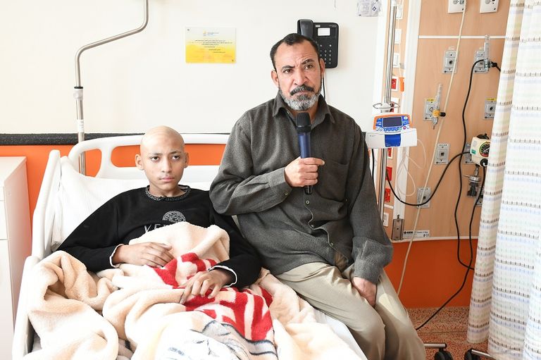 Baby Ibrahim with his father
