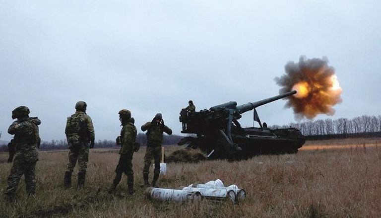 جانب من العمليات العسكرية خلال الحرب الروسية الأوكرانية