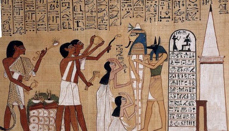 جدارية توثق أحد الاحتفالات الفرعونية
