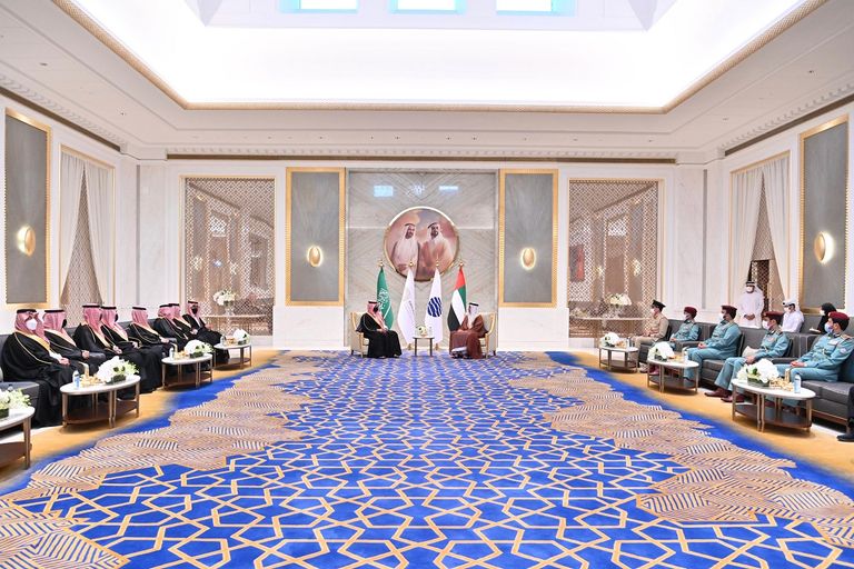 الفريق الشيخ سيف بن زايد آل نهيان ووزير الداخلية السعودي