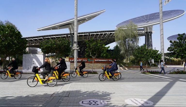 جولة بالدراجات الهوائية تستعرض تطوير موقع إكسبو دبي