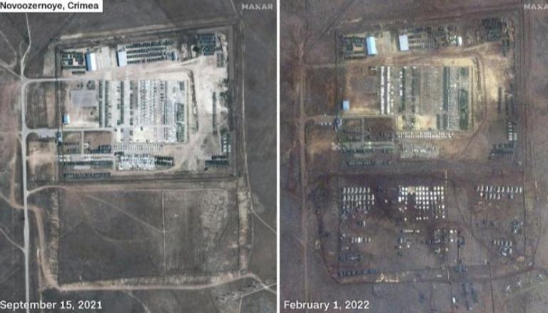 صور للأقمار الصناعية تظهر التعزيزات العسكرية الروسية - ماكسار