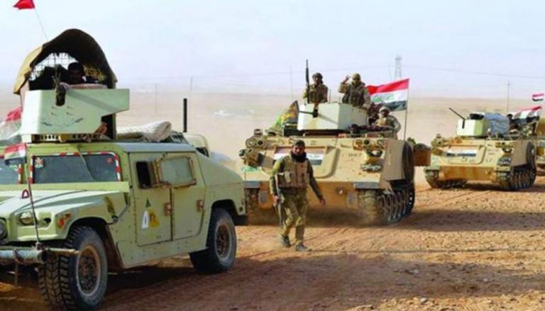 قوة من الجيش العراقي خلال مهمة قتالية ضد داعش