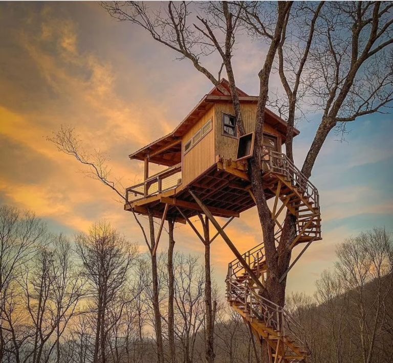 منزل RAVEN ROCK TREEHOUSE منزل في مقاطعة MARIETTA