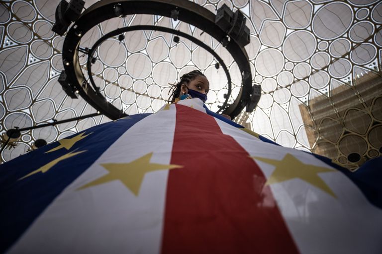 جانب من احتفالات جمهورية الرأس الأخضر بيومها الوطني في إكسبو 2020 دبي جانب من احتفالات جمهورية الرأس الأخضر بيومها الوطني في إكسبو 2020 دبي