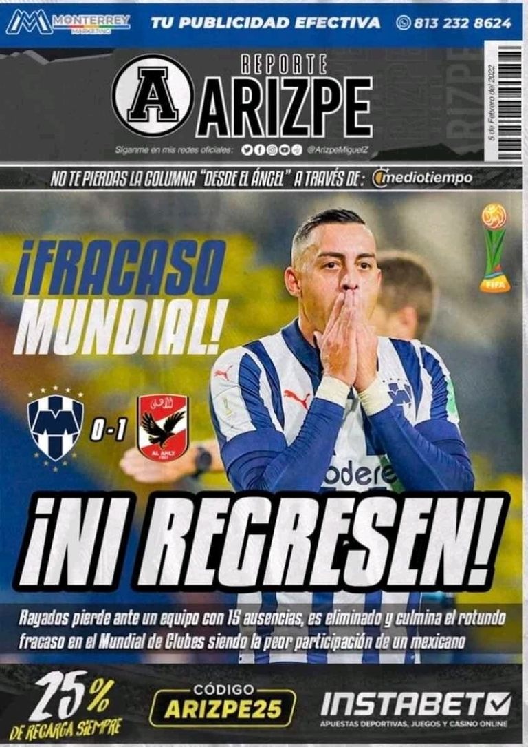 ريبورتي أريزبي مباراة الأهلي ومونتيري