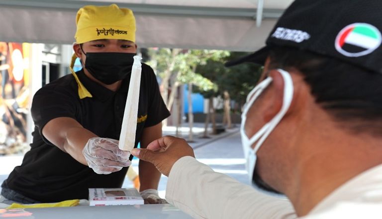 أحد أنواع الحلويات في إكسبو 2020 دبي