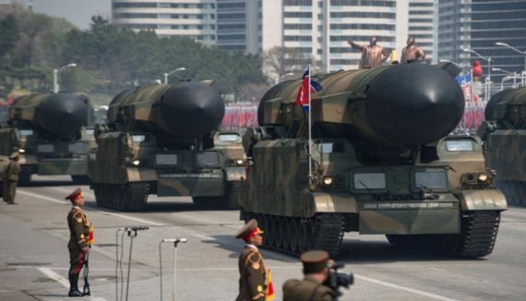 عرض لصواريخ في كوريا الشمالية 