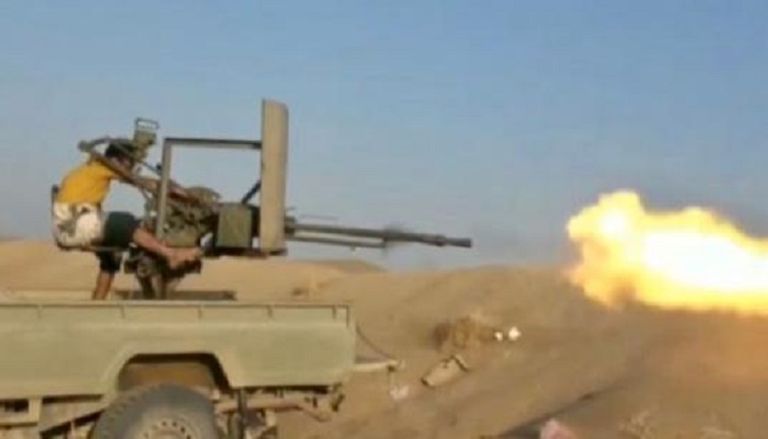 دورية للقوات المشتركة في مقبنة غربي تعز