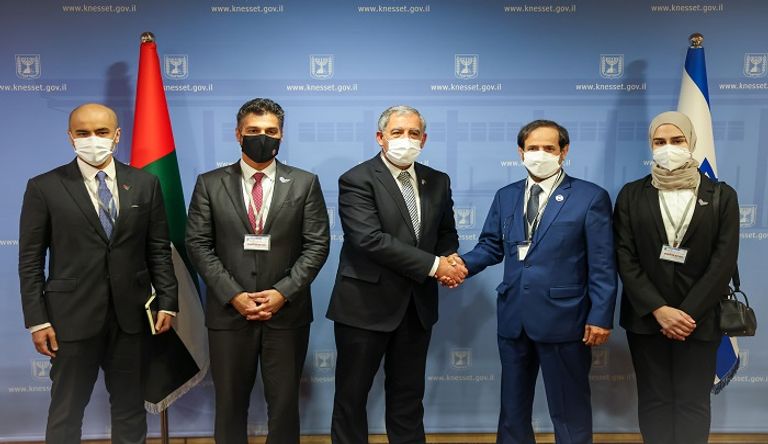 وفد إماراتي برئاسة علي النعيمي في زيارة للكنيست الإسرائيلي- وام