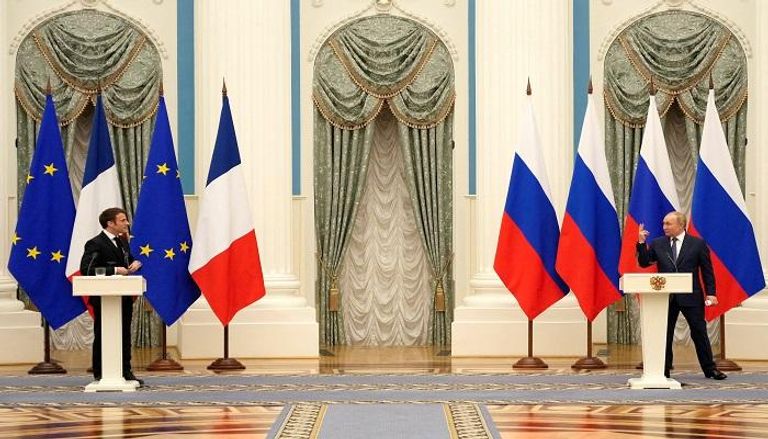 المؤتمر الصحفي بين الرئيس الروسي ونظيره الفرنسي
