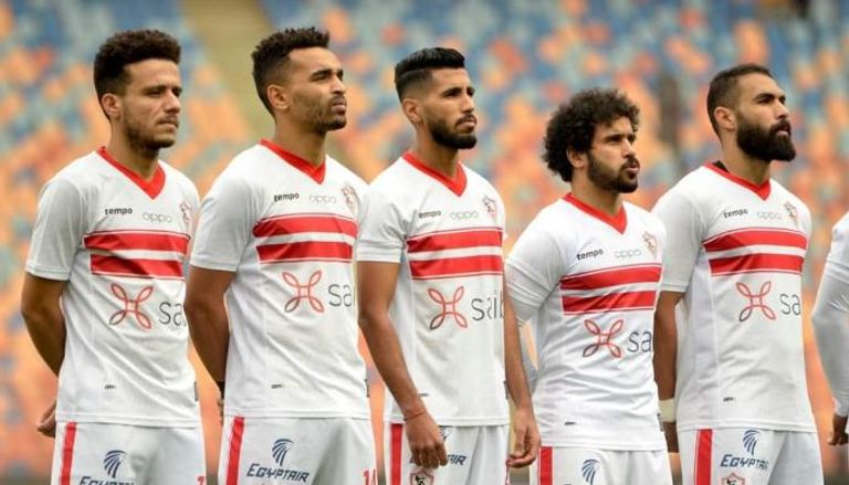 فريق الزمالك حامل لقب الدوري المصري محمد أبوجبل حارس الزمالك ومنتخب مصر