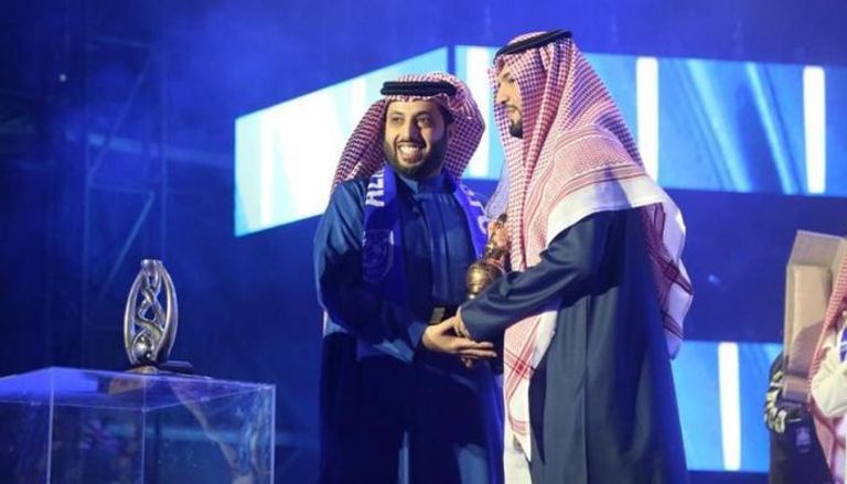 تركي آل الشيخ مع رئيس الهلال السعودي