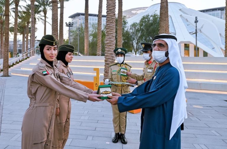 الشيخ محمد بن راشد آل مكتوم خلال "حفل تخريج الخمسين"