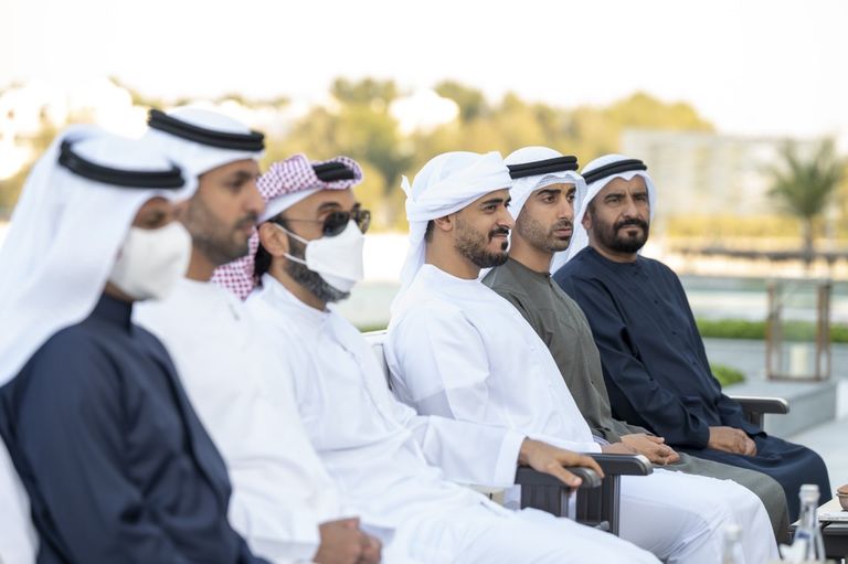 الشيخ محمد بن راشد آل مكتوم والشيخ محمد بن زايد آل نهيان