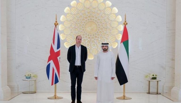 الشيخ حمدان بن محمد يستقبل الأمير ويليام في إكسبو 2020 دبي