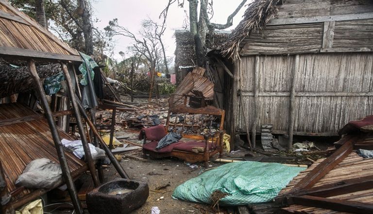 جانب من الدمار الذي خلّفه إعصار باتسيراي في مدغشقر