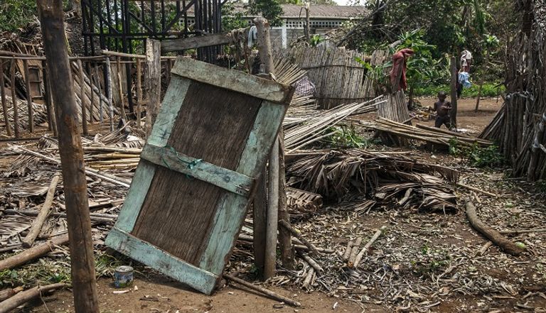 جانب من الدمار الذي خلّفه إعصار باتسيراي في مدغشقر