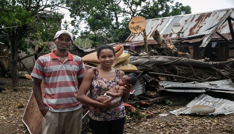 جانب من الدمار الذي خلّفه إعصار باتسيراي في مدغشقر