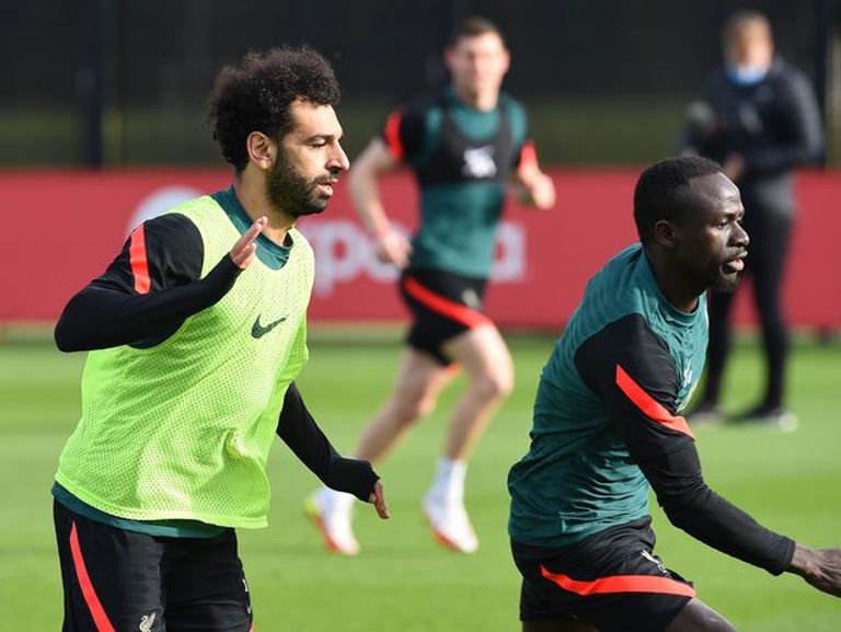 محمد صلاح وساديو ماني في ليفربول محمد صلاح وساديو ماني في كأس أمم أفريقيا