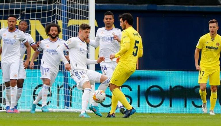 من مباراة فياريال وريال مدريد