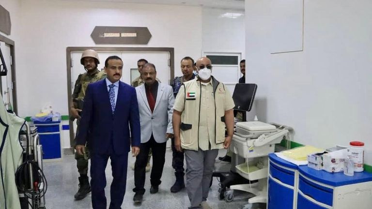 جانب من تدشين مستشفى شبوة العام في اليمن