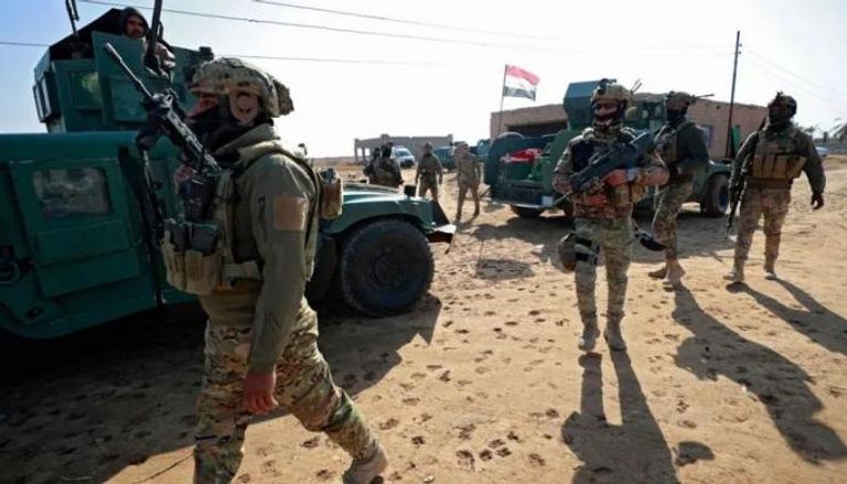 قوة من الجيش العراقي خلال مهمة قتالية ضد داعش