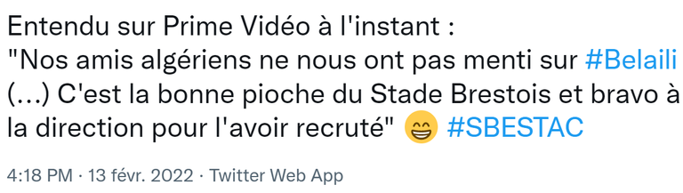 يوسف بلايلي لاعب بريست الفرنسي