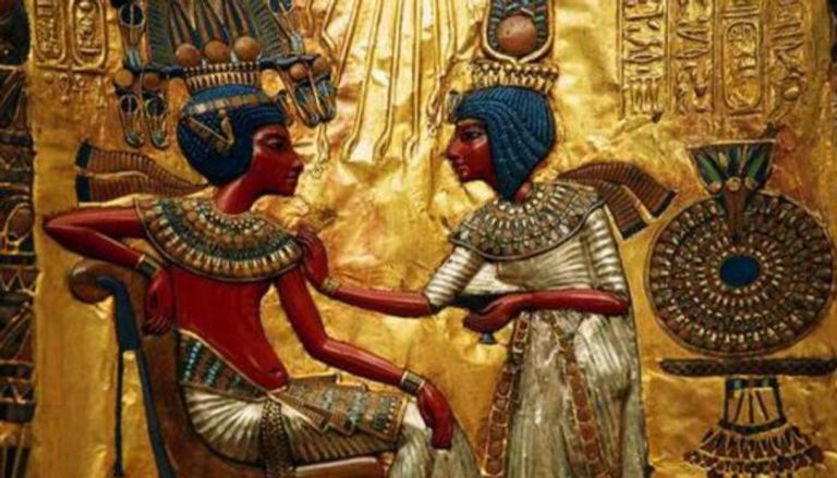 جدارية ترمز للحب عند قدماء المصريين