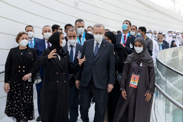 الرئيس التركي رجب طيب أردوغان في إكسبو 2020 دبي الرئيس التركي رجب طيب أردوغان في إكسبو 2020 دبي