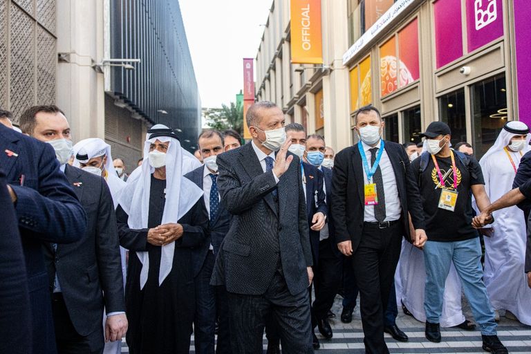 الرئيس التركي رجب طيب أردوغان في إكسبو 2020 دبي الرئيس التركي رجب طيب أردوغان في إكسبو 2020 دبي