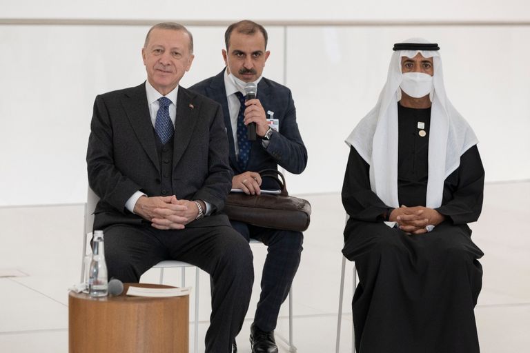 الرئيس التركي رجب طيب أردوغان في إكسبو 2020 دبي الرئيس التركي رجب طيب أردوغان في إكسبو 2020 دبي