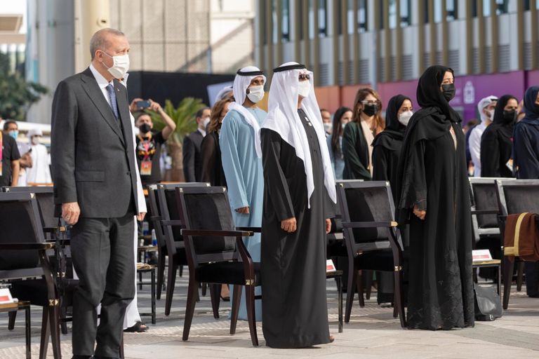 الرئيس التركي رجب طيب أردوغان في إكسبو 2020 دبي الرئيس التركي رجب طيب أردوغان في إكسبو 2020 دبي