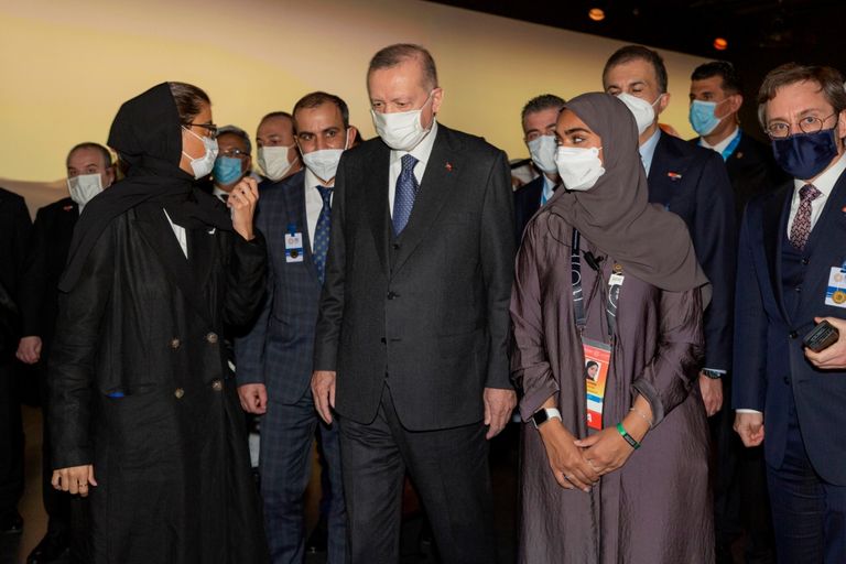 الرئيس التركي رجب طيب أردوغان في إكسبو 2020 دبي الرئيس التركي رجب طيب أردوغان في إكسبو 2020 دبي