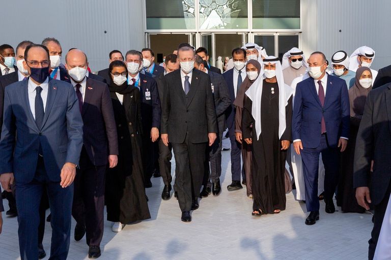 الرئيس التركي رجب طيب أردوغان في إكسبو 2020 دبي الرئيس التركي رجب طيب أردوغان في إكسبو 2020 دبي