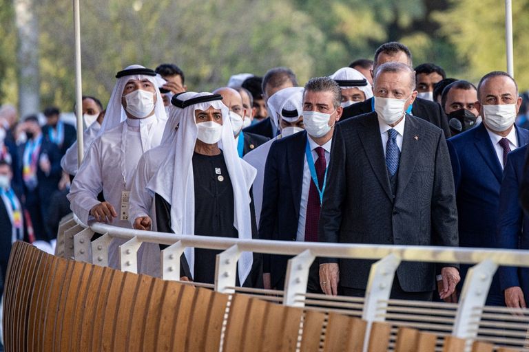 الرئيس التركي رجب طيب أردوغان في إكسبو 2020 دبي الرئيس التركي رجب طيب أردوغان في إكسبو 2020 دبي