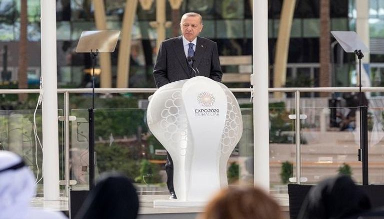 الرئيس التركي رجب طيب أردوغان في إكسبو 2020 دبي