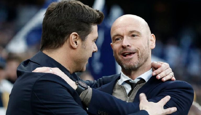 إيريك تين هاج وماوريسيو بوكيتينو كريستيانو رونالدو نجم مانشستر يونايتد