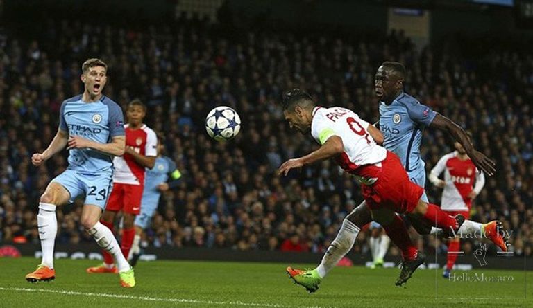 خروج سيتي في 2017 ضد موناكو دوري أبطال أوروبا