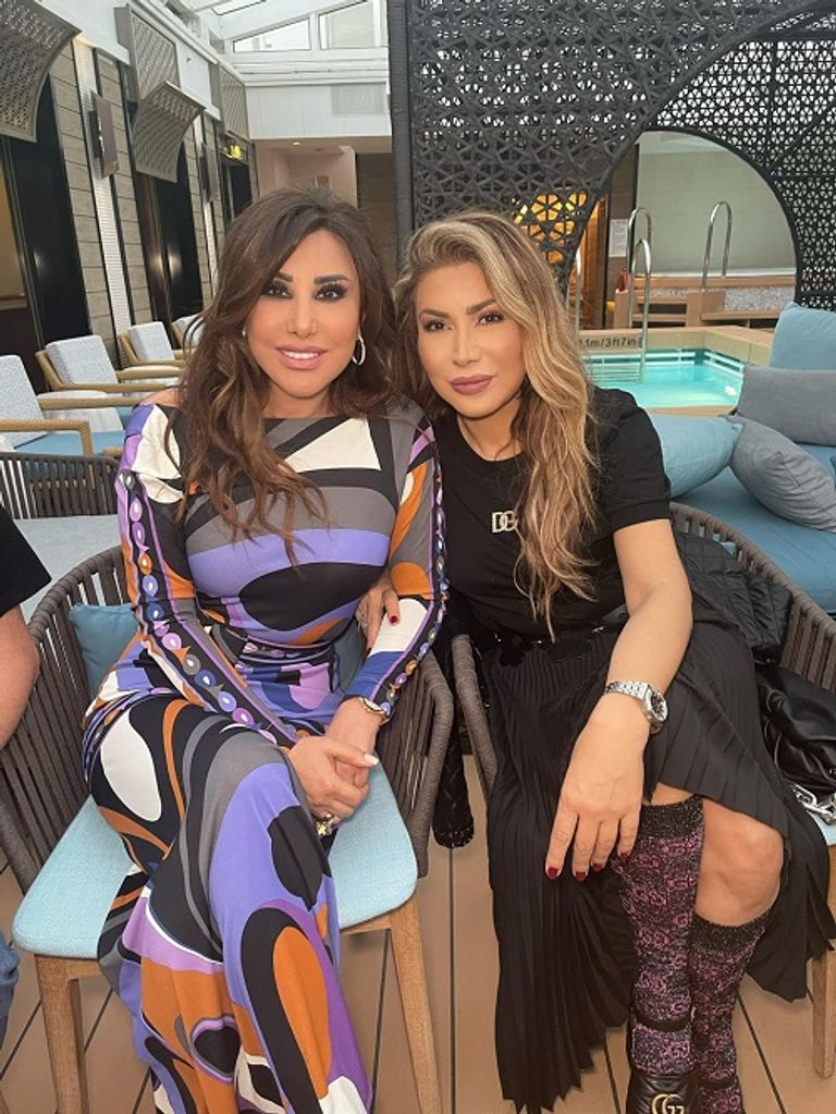 كرم والزغبي وتوفيق خلال رحلة الباهاما