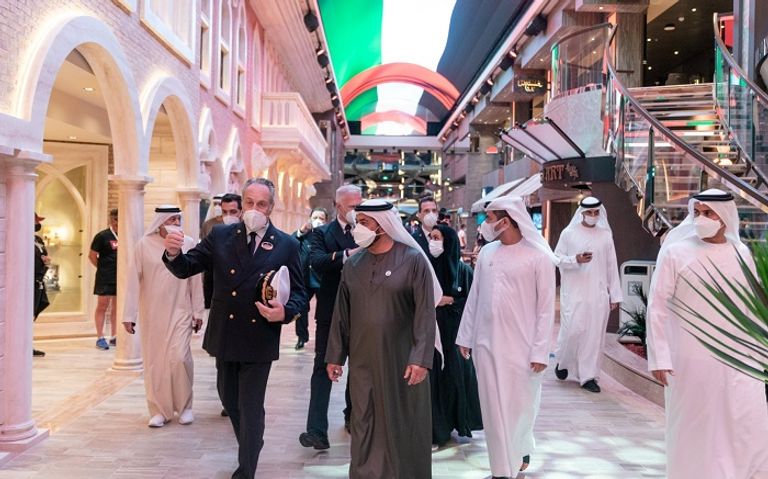 حمدان بن زايد آل نهيان يدشن رصيف الرحلات البحرية الجديد في شاطئ صير بني ياس