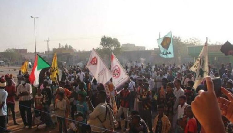 جانب من مظاهرات سابقة بالخرطوم