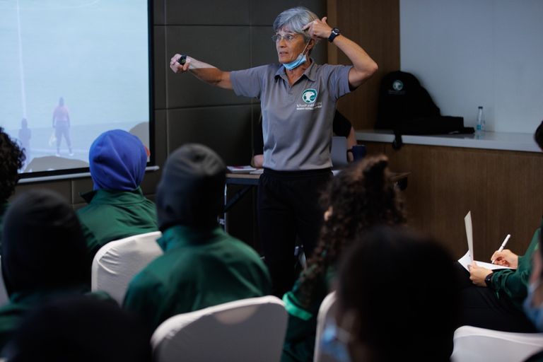 أول ظهور للمنتخب السعودي للسيدات