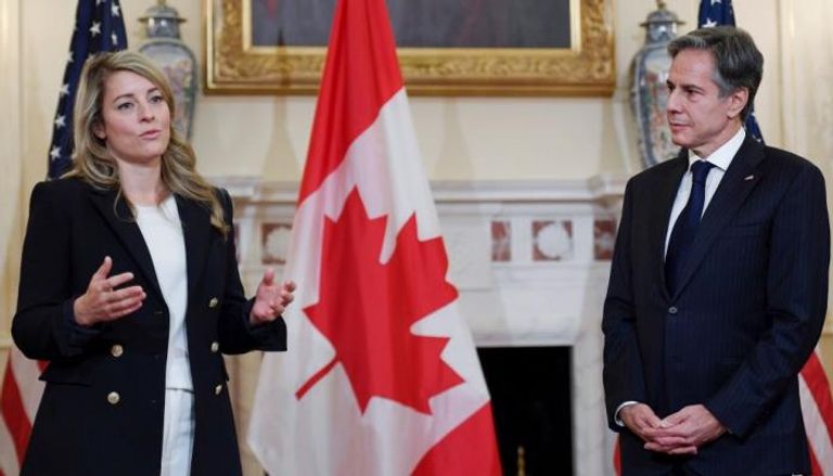 وزيرا الخارجية الأمريكي أنطوني بلينكن والكندية ميلاني جولي